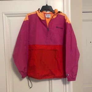 Champion 90s style colorblock windbreaker M